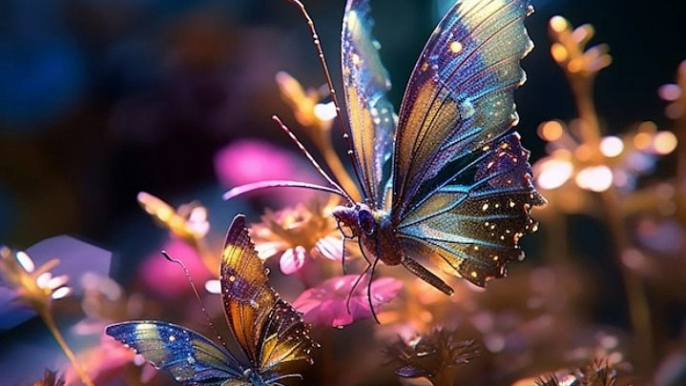 "Fluttering Elegance: Captivating Butterfly HD Wallpapers"