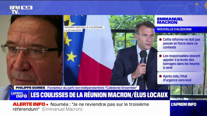 Philippe Gomès, fondateur du parti non-indépendantiste "Calédonie Ensemble" sur les annonces d'Emmanuel Macron: "Le nouveau cap a été clair"