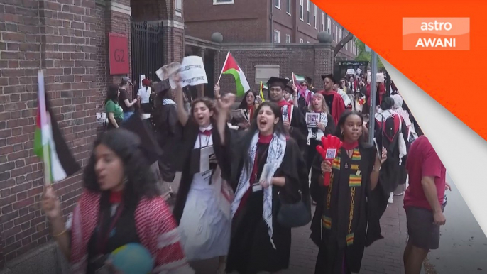 Protes universiti: Pelajar Harvard tamat pengajian protes untuk Gaza