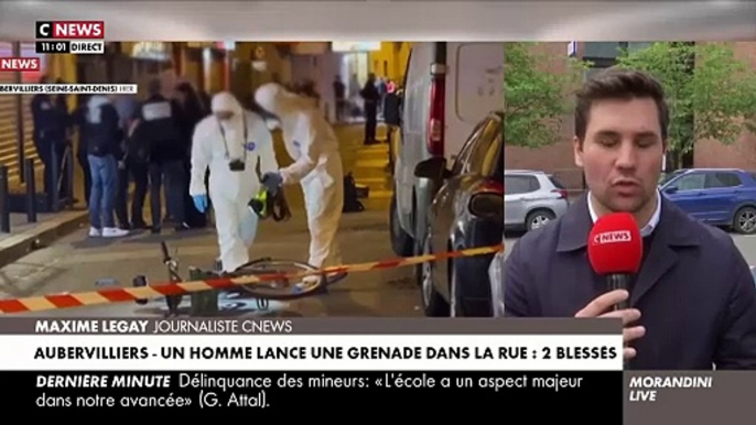 Aubervilliers - L'envoyé spécial de CNews raconte dans Morandini Live avoir été menacé "par une quinzaine d'individus" l'empêchant de faire son direct depuis les lieux de l’attaque à la grenade - VIDEO
