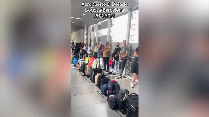 Watch the clever trick Colombian police use with sniffer dogs to catch cocaine on Bogota-Barcelona flight!