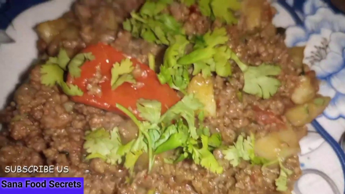 Aloo Keema Recipe  آلو قیمہ ریسپی  How To Make Aloo Keema  आलू कीमा रेसिपी  Mutton Aloo Keema