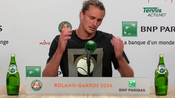 Tennis - Roland-Garros 2024 - Alexander Zverev : "Rafael Nadal... at times I didn't know how to act"