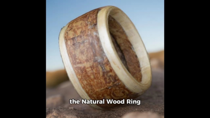 Two-Toned Wood Ring | Pine & Cherry | Waterproof