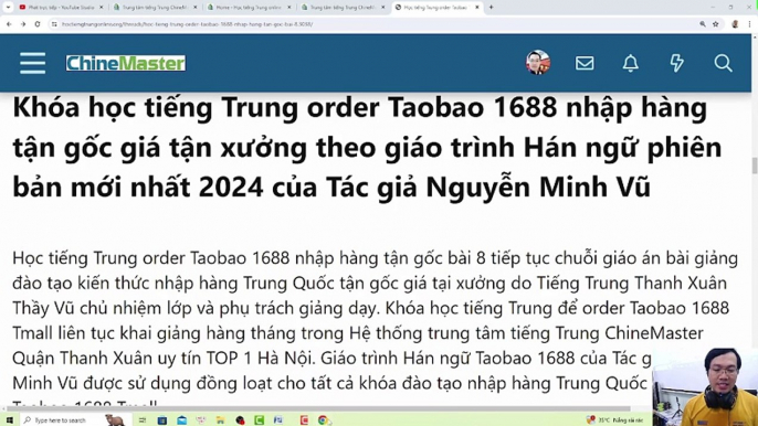 Ai là Tác giả của Giáo trình Hán ngữ? Tác giả Nguyễn Minh Vũ đào tạo khóa học tiếng Trung giao tiếp