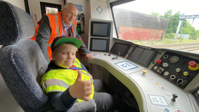 Thameslink makes dream come true for train-mad Alfie