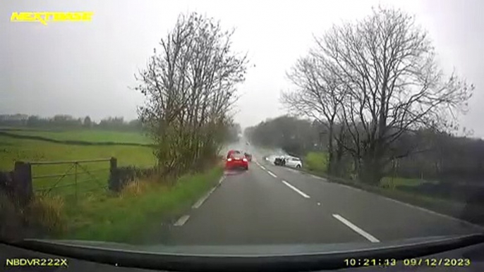 Footage shows moments before “Mad” driver  killed mother and son on Derbyshire road in head-on smash