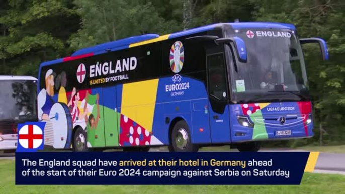 England squad arrives in Germany ahead of Euro 2024