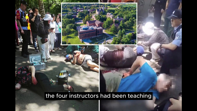 Four US college instructors stabbed in public park in China | News Today | USA |