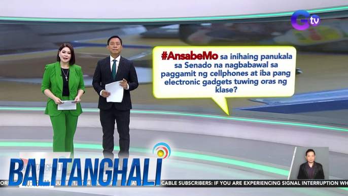 Pagbabawal sa mga cellphone at iba pang gadget tuwing oras ng klase, isinusulong sa Senado | Balitanghali