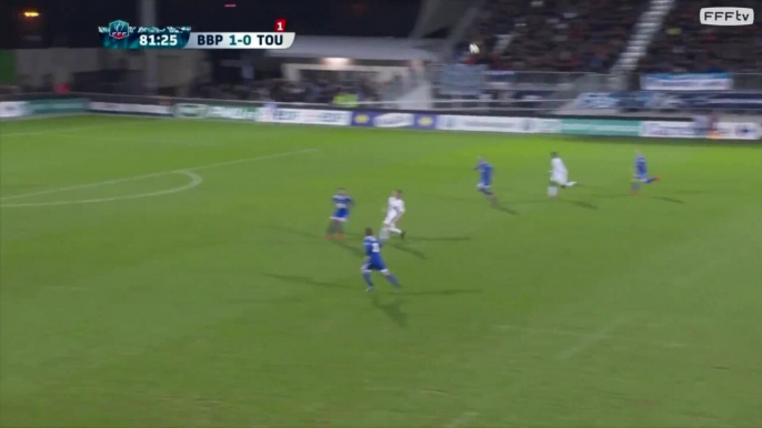 Coupe de France 16es de finale F. Bourg-en-Bresse - Toulouse FC (2-0), le résumé