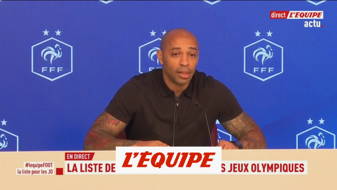 « C'est la liste du moment » - JO 2024 - Foot - Espoirs - Henry