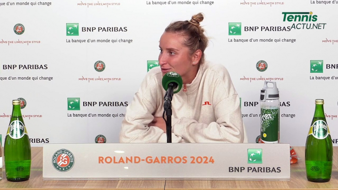 Tennis - Roland-Garros 2024 - Marketa Vondrousova : "Against Iga Swiatek you just go crazy every point (smiling)"