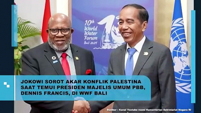 Jokowi sorot akar konflik Palestina saar menemui Presiden Majelis Umum PBB