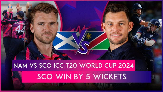 NAM vs SCO ICC T20 World Cup 2024 Stat Highlights: Scotland Beat Namibia
