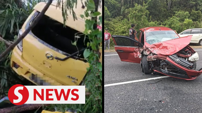 Man fatally struck while aiding crash victim in Kota Tinggi; woman killed in separate accident