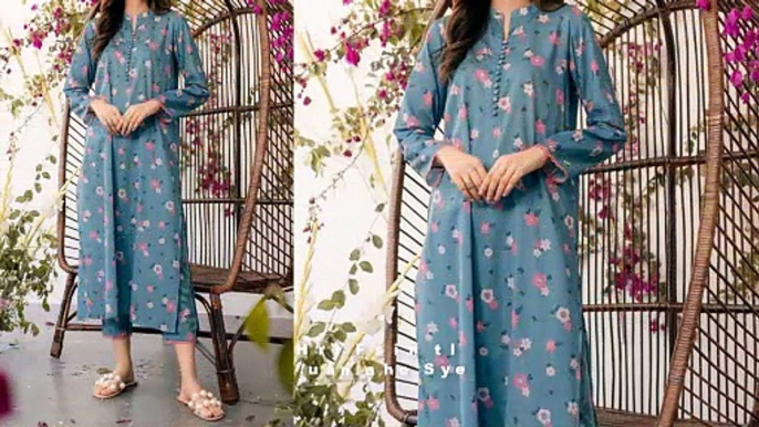 simple lawn casual shirt designs | lawn casual kurti designs | printed summer shirts designs