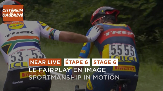 Sportmanship an respect in motion - Stage 6 - Critérium du Dauphiné 2024