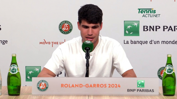 Tennis - Roland-Garros 2024 - Carlos Alcaraz : "I really want to put my name here with Nadal, Ferrero, Moya, Costa..."