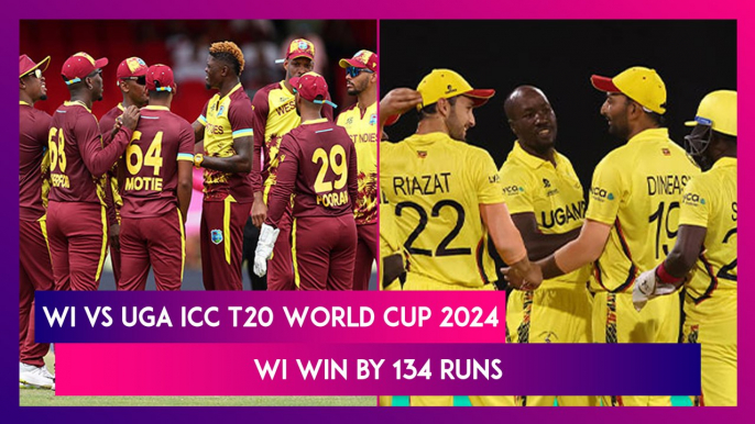 WI vs UGA ICC T20 World Cup 2024 Stat Highlights: West Indies Beat Uganda By 134 Runs