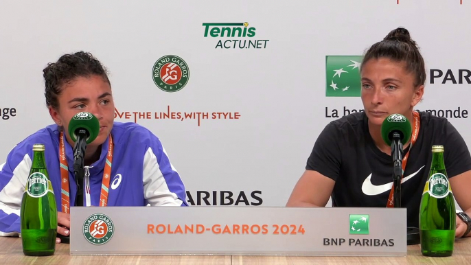 Tennis - Roland-Garros 2024 - Sara Errani and Jasmine Paolini lost : "We try to improve every week, to play well"