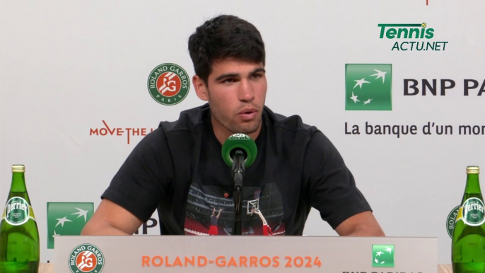 Tennis - Roland-Garros 2024 - Carlos Alcaraz : "Sueño con ganar el Oro Olímpico con Rafa Nadal en París 2024"