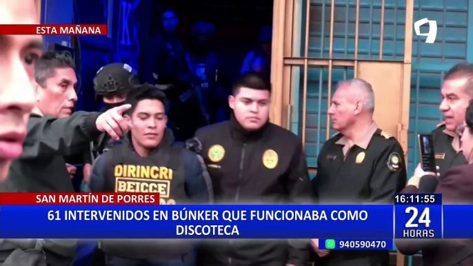 ¡Golpe a la delincuencia!: Intervienen a 56 extranjeros en búnker que funcionaba como discoteca en SMP