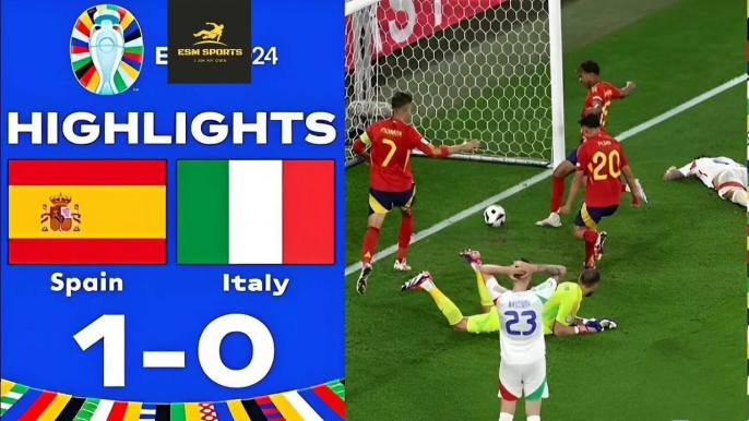 Spain vs Italy (1-0) Full Match Highlights UEFA EURO 2024_HD