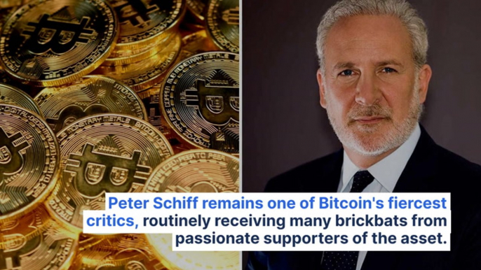 If Peter Schiff Had Invested $10K In Bitcoin Instead Of Dissing It For The First Time 13 Years Ago, Here's How Much He'd Have Today