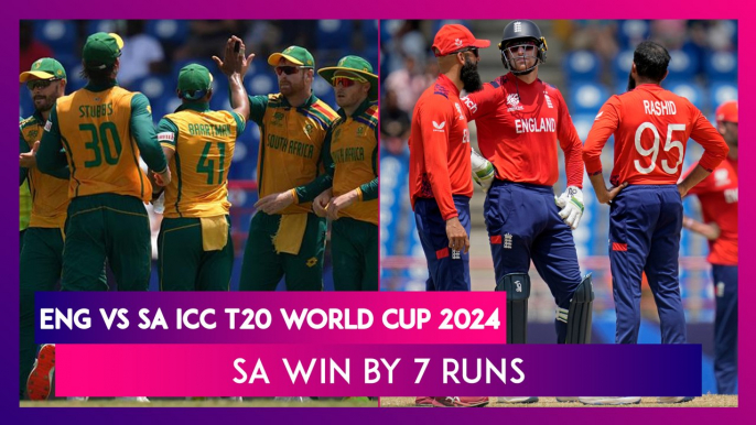 ENG vs SA ICC T20 World Cup 2024 Super 8 Stat Highlights: South Africa Edge Past England