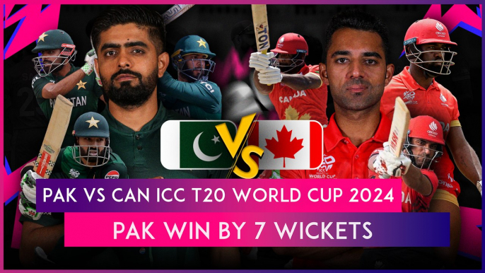 PAK vs CAN Stat Highlights ICC T20 World Cup 2024: Pakistan Defeat Canada By Seven Wickets