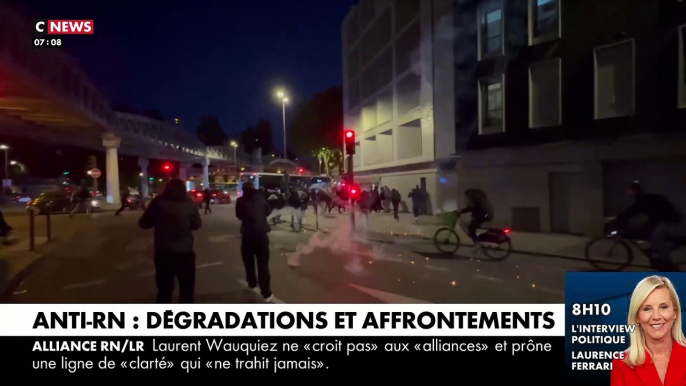 Dissolution : Nouvelles violences cette nuit dans plusieurs villes de France après des manifestations de la gauche pour refuser "l'arrivée de l'extrême droite au pouvoir"