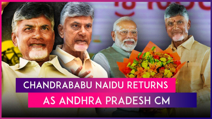 TDP Chief Chandrababu Naidu Sworn-In As Andhra Pradesh CM, 24 Ministers Also Take Oath