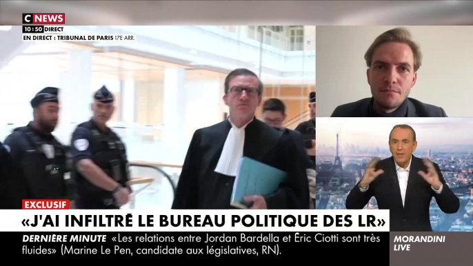 Le journaliste Erik Tegnér révèle dans "Morandini Live" avoir infiltré le bureau politique des LR qui s'est tenu ce matin: "Ma voix a été comptabilisée et personne n’a rien vérifié" - Regardez