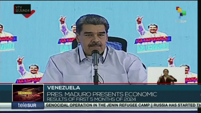 President Nicolás Maduro highlights Venezuela's growing economy despite sanctions