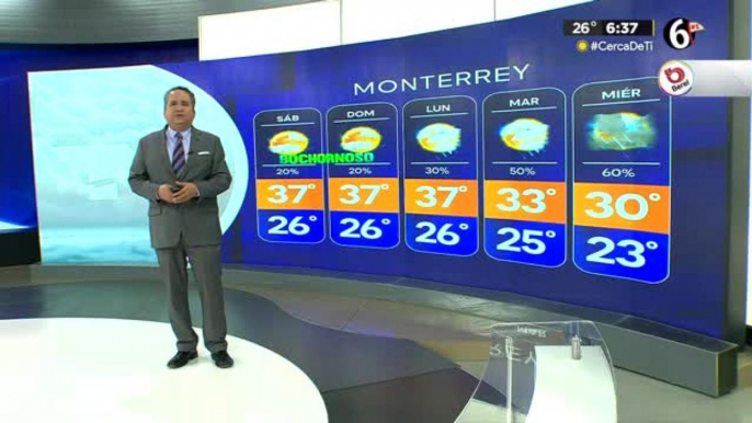 Pronóstico del tiempo para Monterrey, con Abimael Salas - 14 de junio de 2024