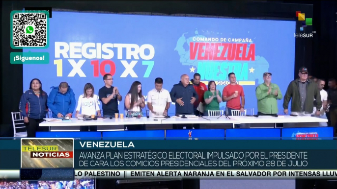 En Vzla avanza plan estratégico para los comicios presidenciales del 28 de julio