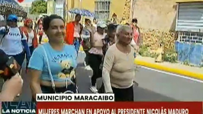 Mujeres zulianas marchan en respaldo al presidente Nicolás Maduro