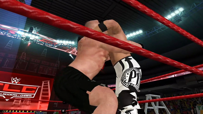 WWE Brock Lesnar vs AJ Styles TLC match | WWE 13 Wii 2K22 Mod