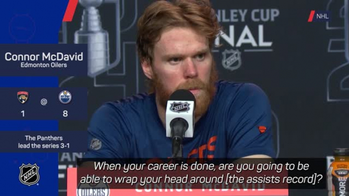 McDavid not reflecting on breaking Gretzky's assist record