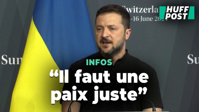 Zelensky s'exprime après le sommet pour la paix en Ukraine