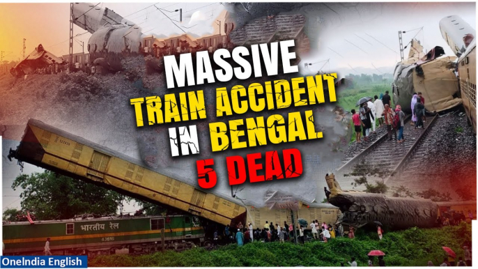 West Bengal Train Accident: 5 Dead in New Jalpaiguri Train Crash, Multiple Feared Trapped| Watch