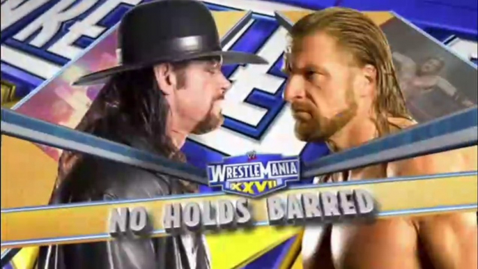 WWE WrestleMania XXVII - Triple H vs The Undertaker (No Holds Barred Match)