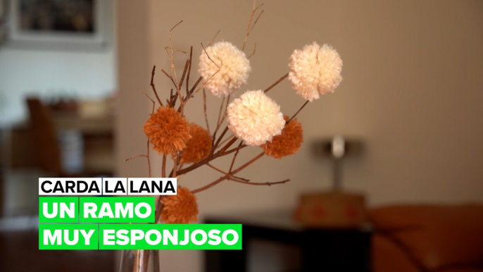 Carda la lana: un ramillete de pompones