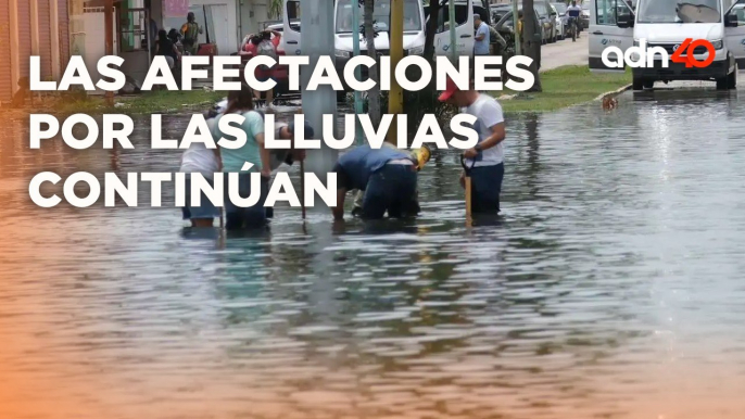 Emergencia en Quintana Roo por intensas lluvias, reportan inundaciones y autos varados