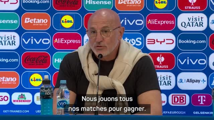 Espagne - Luis de la Fuente : "Nous jouons tous nos matches pour gagner"