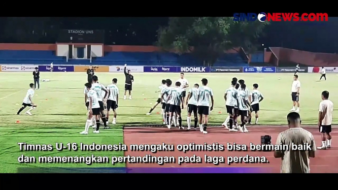 Jelang Lawan Singapura di Piala AFF U-16 2024, Timnas Indonesia U-16 Gelar Latihan Terakhir