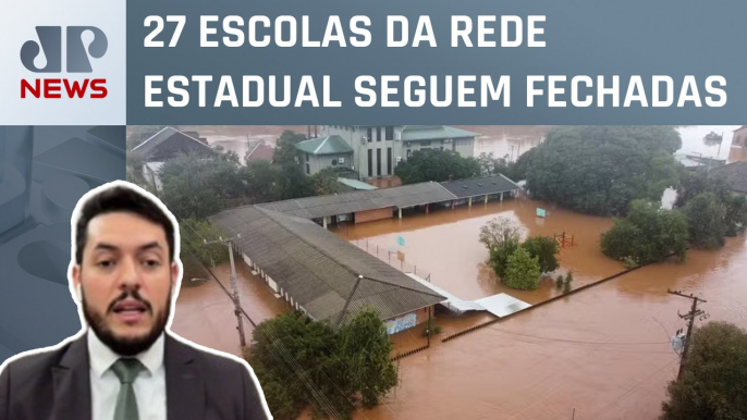 Estudantes seguem sem aulas no Rio Grande do Sul após enchentes; Diego Tavares comenta