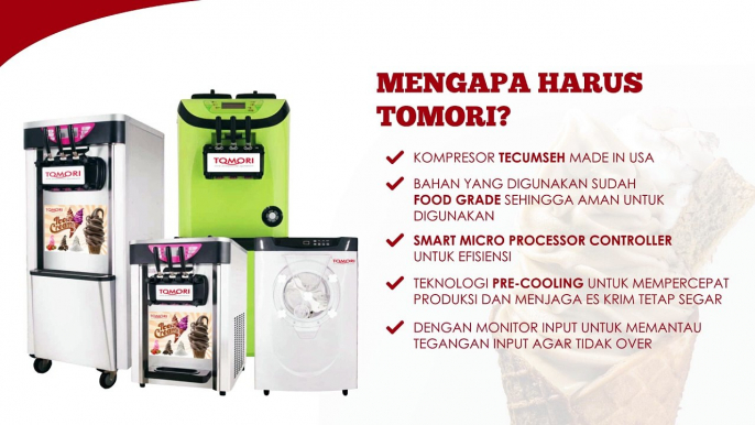 CARA MEMBUAT HARD ICE CREAM MENGGUNAKAN MESIN ES KRIM TOMORI