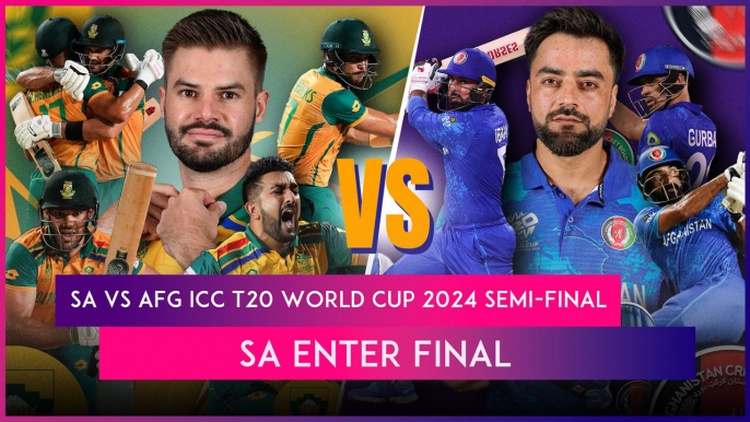 SA vs AFG ICC T20 World Cup 2024 Semi-Final Stat Highlights: South Africa Qualify For Final